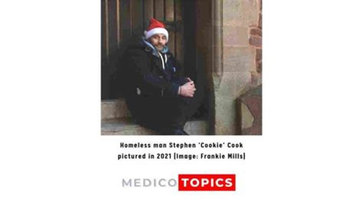 
Heart breaking: Hero Stephen Cook aka Cookie, a homeless once saved a man is a victim in Exeter stabbing 