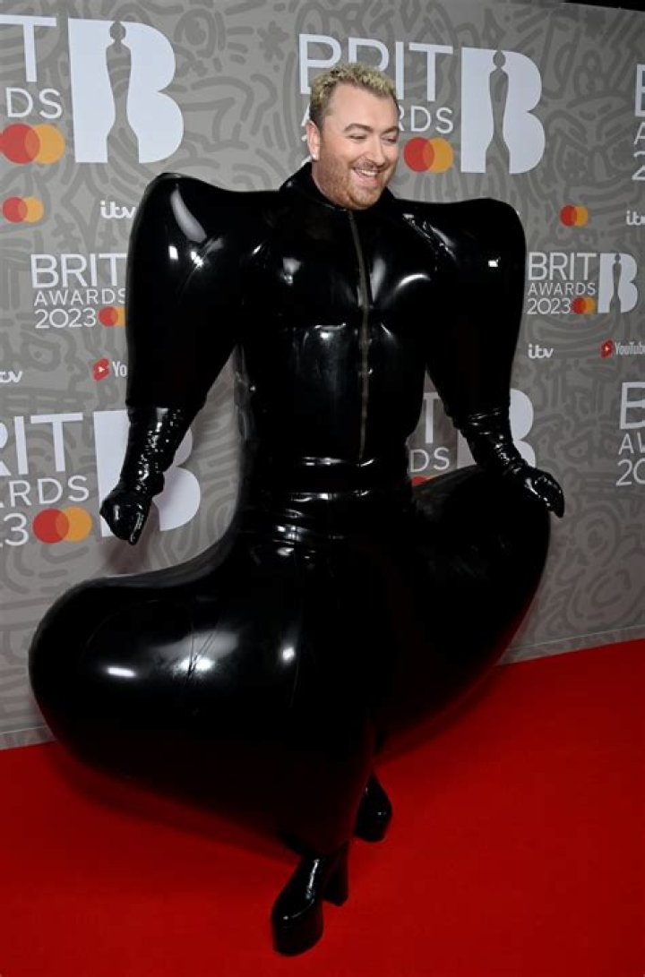 
Sam Smith Latex Inflatable Jumpsuit Look Breaks the Internet and the Brit Awards! 