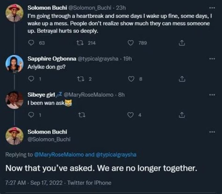 
Solomon Buchi Reportedly Calls Off Engagement With Fiancée After He Went Viral For Saying She’s Not The Most Beautiful Nor Intelligent 
