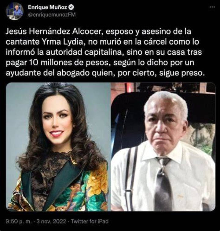 
What Happened To Yrma Lydya? Mexican Singer Murdered By Lawyer Husband Jesus Hernandez Alcocer 